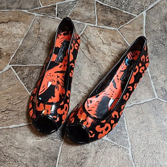 New in Box Iron Fist Raw Power Peep Toe Flats Sz 6 - Picture 6 of 11